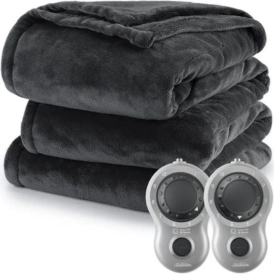 sunbeam-slate-grey-velvet-plush-electric-heated-blanket-twin-size-84-inch-x-62-inch-10-heat-settings-1