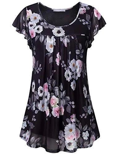 Versatile and Elegant Floral Tunic Top for Women | Image