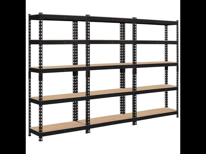 smilemart-metal-heavy-duty-5-level-garage-storage-rack-set-of-3-adjustable-shelves-1