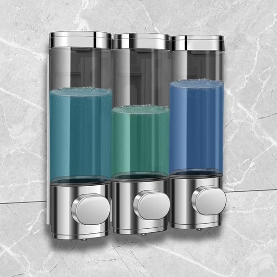 zoronk-3-chamber-shampoo-soap-dispenser-for-shower-wall-mounted-and-conditioner-dispenser-no-drillpe-1