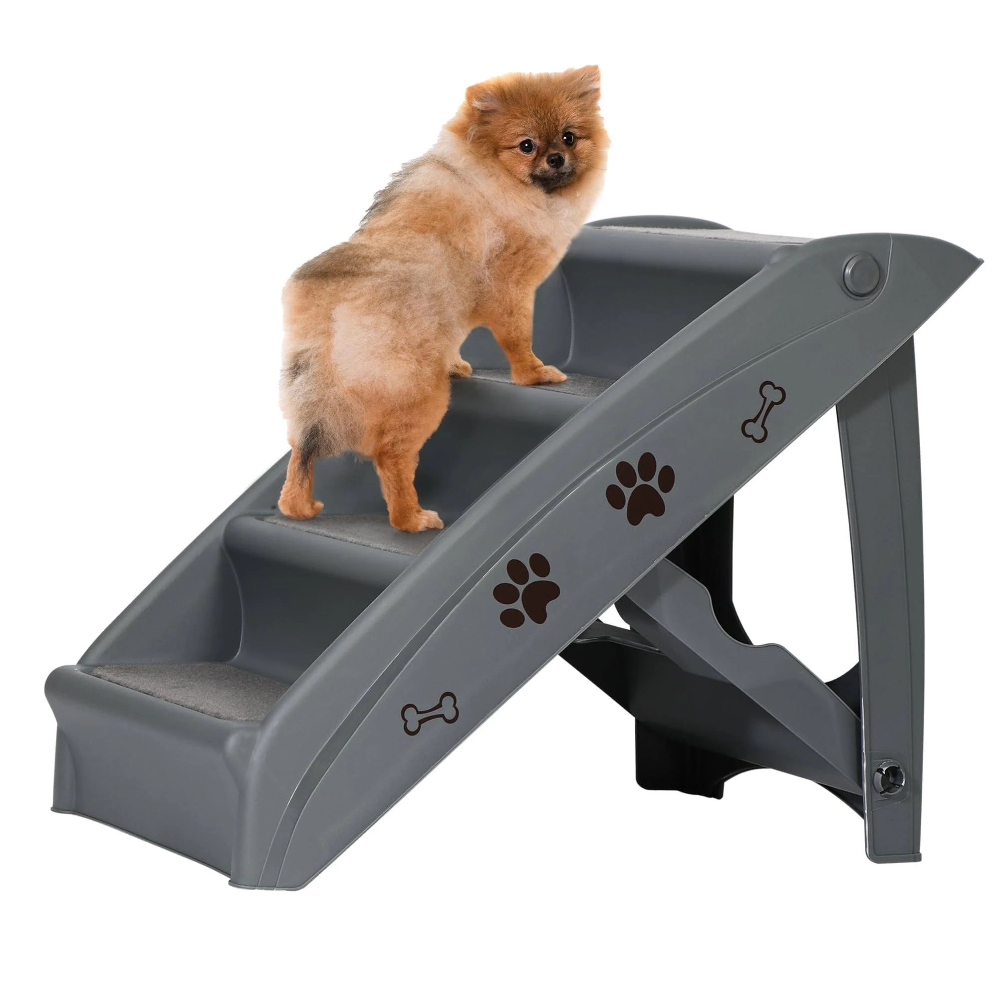 Epetlover Pet Steps: Compact 4-Step Folding Ladders for Small Cats and Dogs | Image