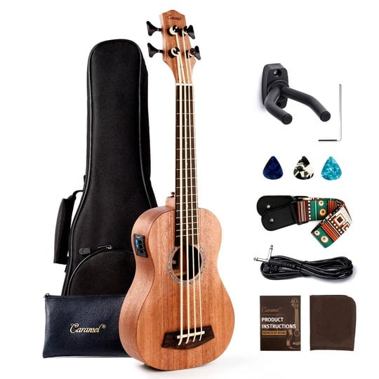 caramel-cub402-electric-30inch-all-solid-wood-mahogany-ukulele-bass-tuned-as-e-a-d-g-1