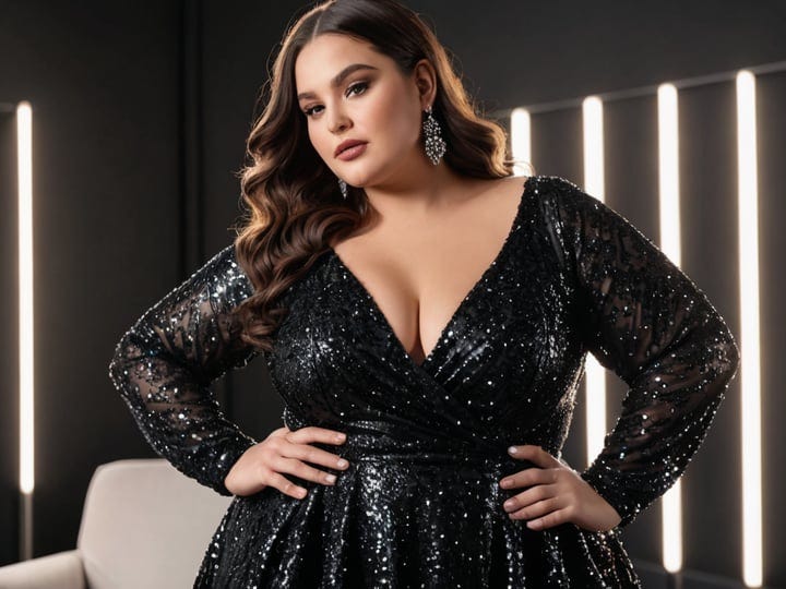 Plus-Size-Black-Glitter-Dress-3