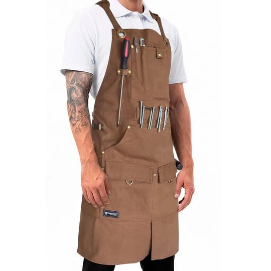 fightech-work-apron-with-tool-pockets-heavy-duty-shop-apron-for-woodworkers-mechanics-blacksmiths-ca-1