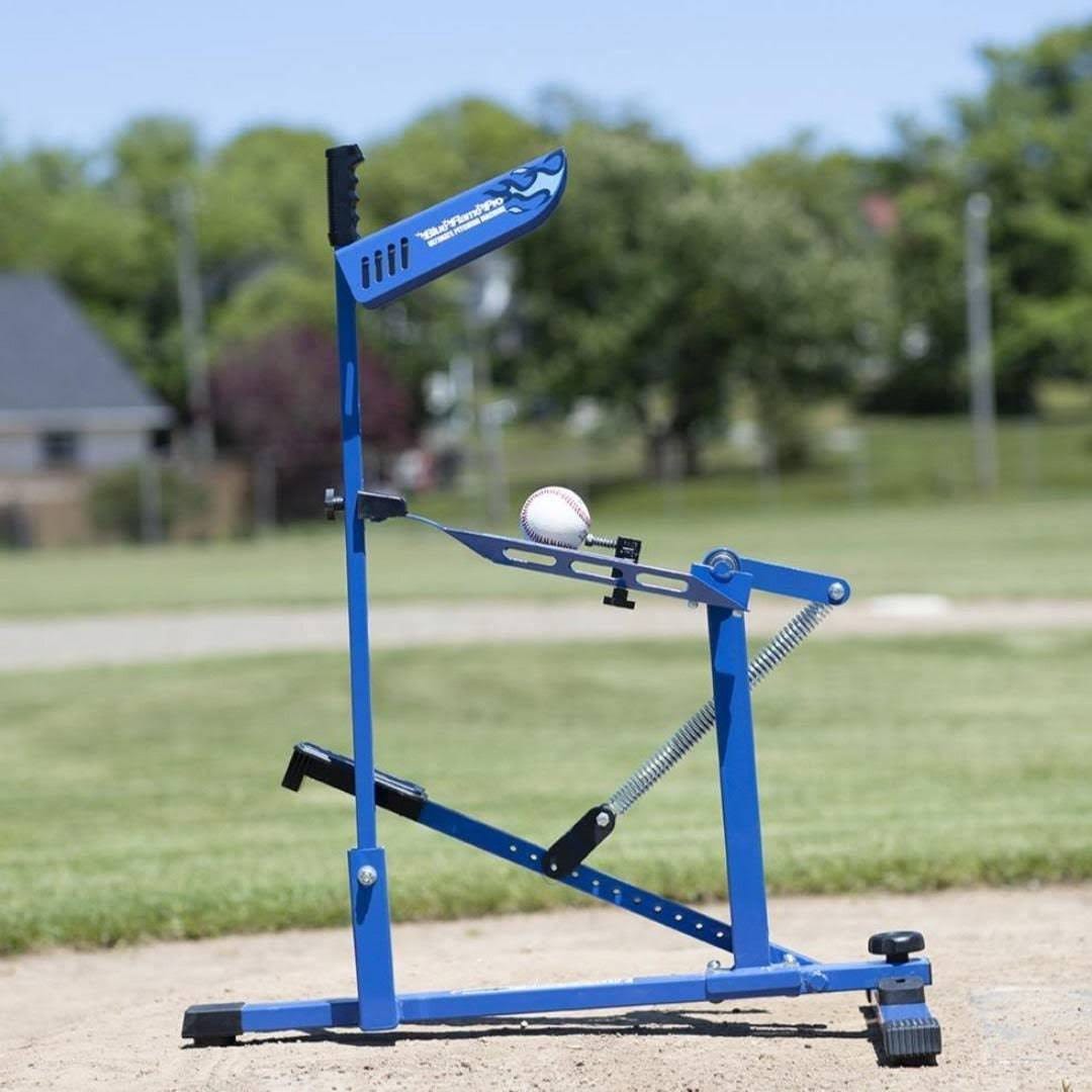 Louisville Slugger Blue Flame Pro Baseball Pitching Machine | Image