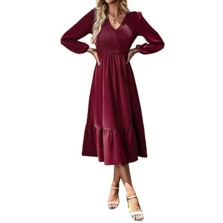 Elegant Maternity A-Line Dress for Casual Everyday Wear | Image
