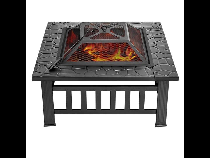 vivohome-32-inch-heavy-duty-3-in-1-metal-square-patio-firepit-table-bbq-garden-1