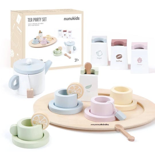 nunukids-wooden-tea-set-for-little-girls-tea-party-set-for-toddlers-20pcs-playset-pretend-play-tea-s-1