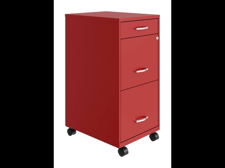 space-solutions-18-in-red-3-drawer-mobile-organizer-cabinet-for-offices-1