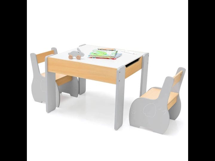 infans-3-in-1-kids-table-and-chair-set-wood-multi-activity-table-with-detachable-blackboard-for-todd-1