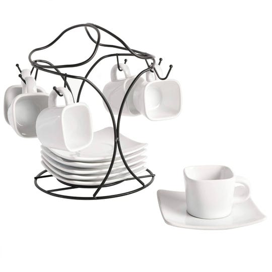 gibson-gracious-dining-espresso-saucer-set-with-metal-rack-white-1