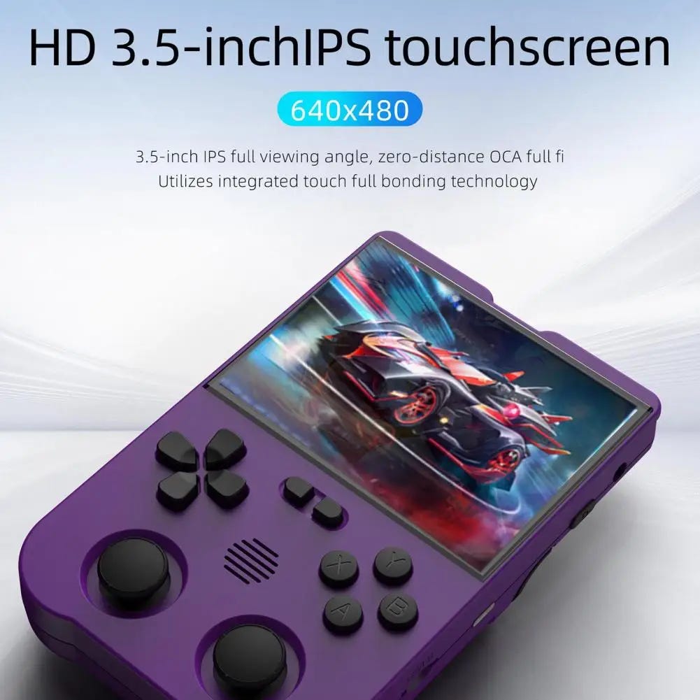 XU10 Retro Handheld Game Console 3.5-Inch Screen 3000mAh Rechargeable Battery Hand Held Video Games Support 20 Game Formats