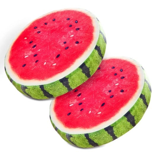 hyseas-round-throw-pillows-14-inch-watermelon-3d-print-decorative-plush-funny-fruit-stuffed-cushions-1