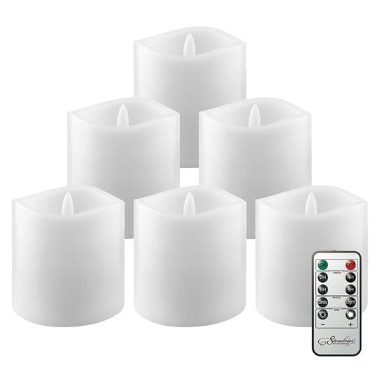 stonebriar-flameless-led-3-x-3-white-real-wax-pillar-candle-with-timer-and-remote-1