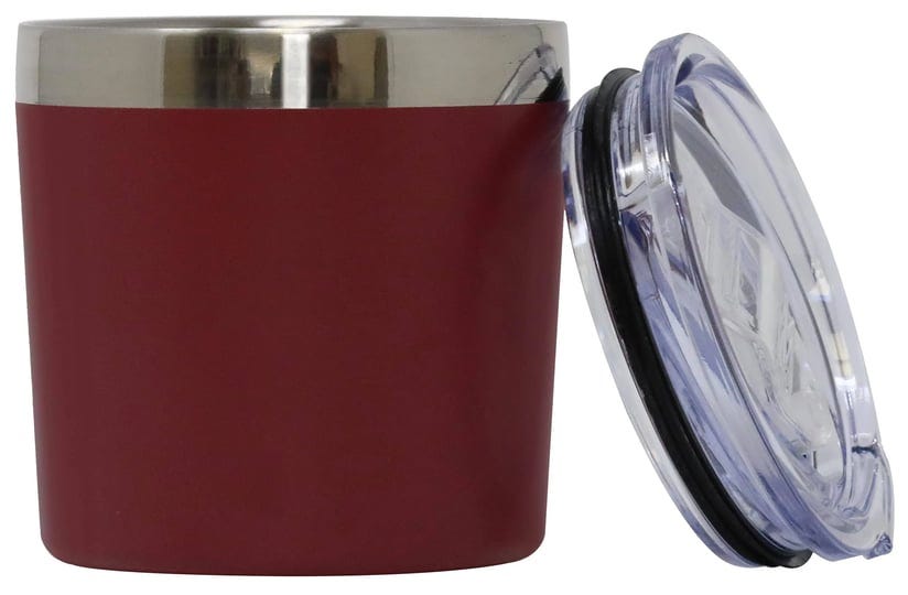 mira-9oz-insulated-lowball-rocks-tumbler-stainless-steel-whiskey-cocktail-wine-glass-with-lid-red-ch-1