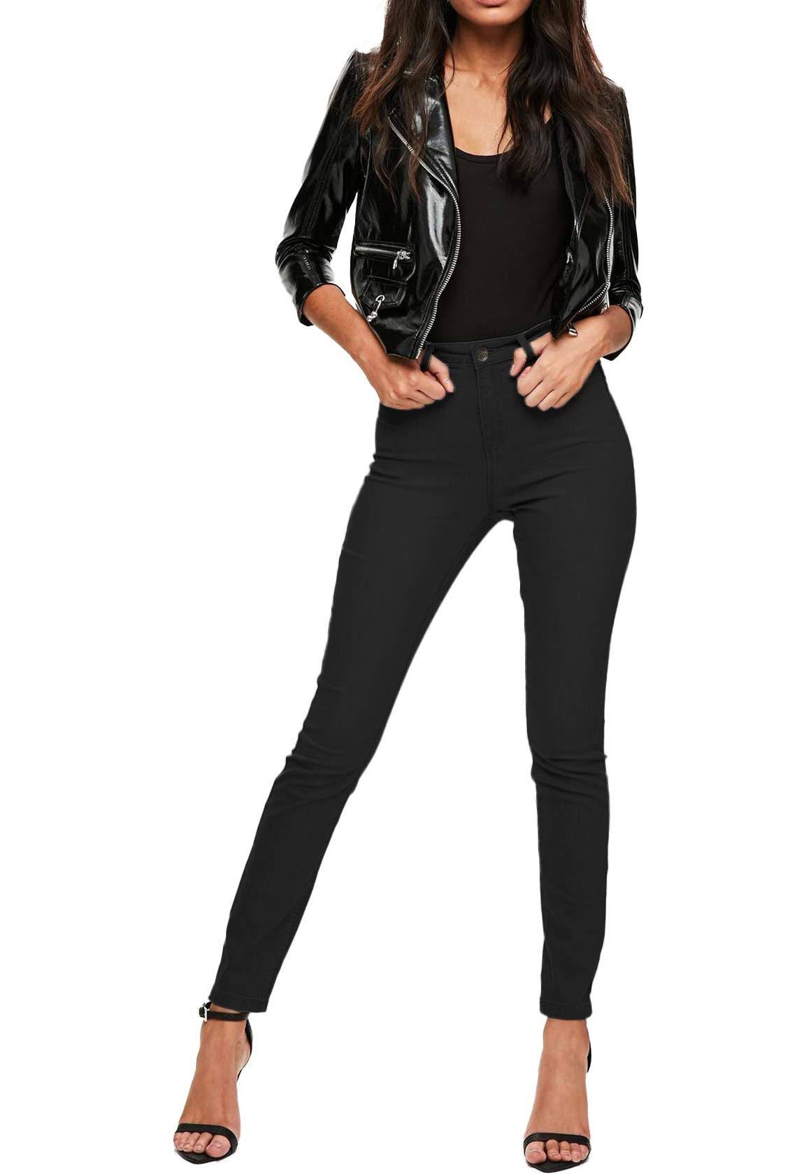 Comfortable High-Waisted Skinny Jeans for Juniors and Plus Sizes | Image