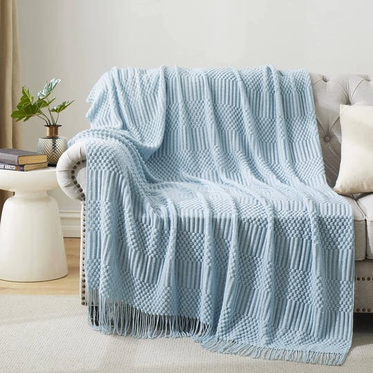 hommxjf-light-blue-knitted-decorative-ball-throw-blankets-for-couch-bedroom-and-officeroomtextured-f-1