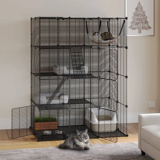 4-tier-large-indoor-cat-cage-crate-diy-pet-playpen-with-free-hammock-detachable-dense-metal-wire-bla-1