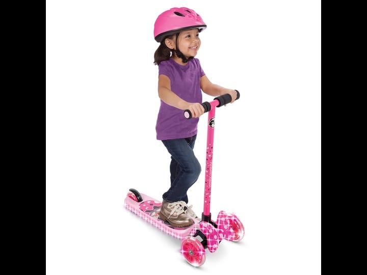 disney-minnie-3-wheel-lights-and-sounds-tilt-n-turn-scooter-for-girls-ages-3-years-pink-by-huffy-1