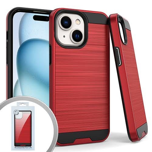 Red iPhone 15 6.1 Brushed Case | Image