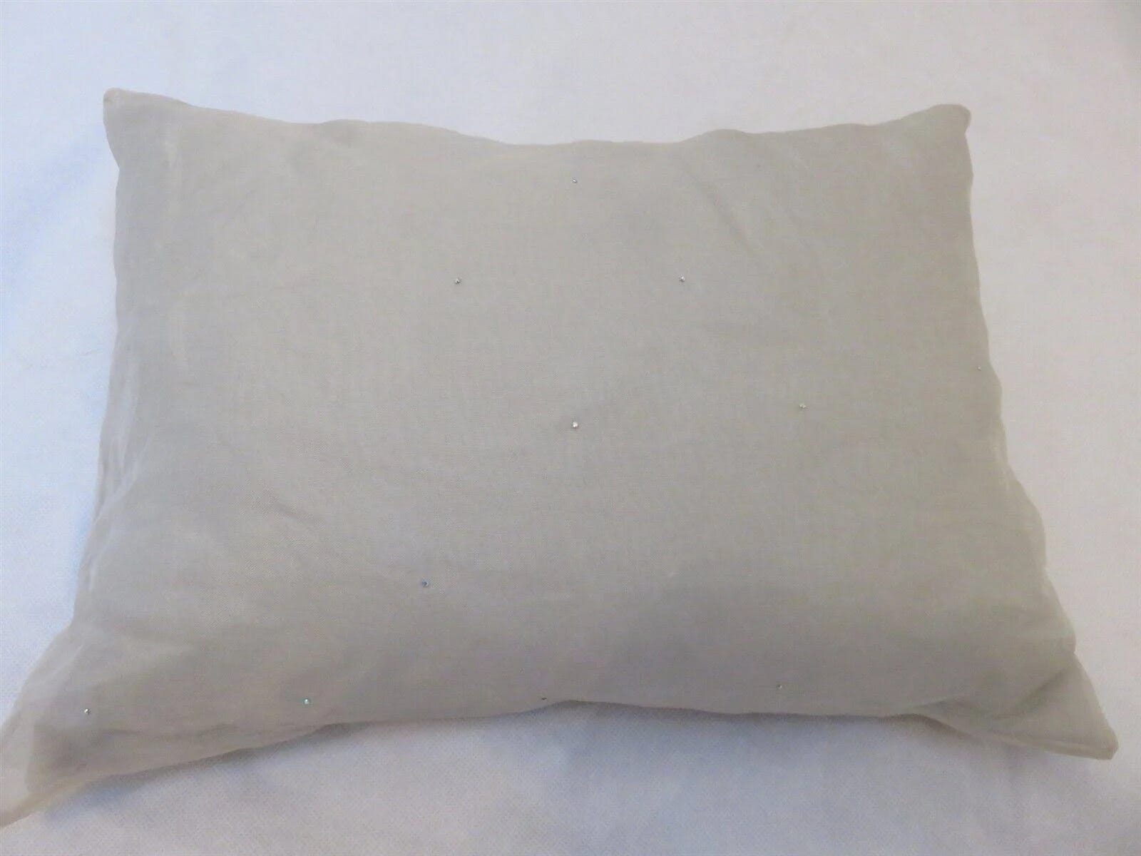 Calvin Klein Meadow Grass Crystal Organza Deco Pillow - Luxurious Down & Feather Mix | Image