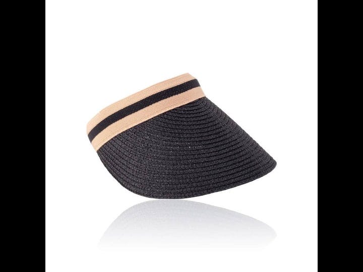 elsie-zoey-lula-raffia-visor-black-1