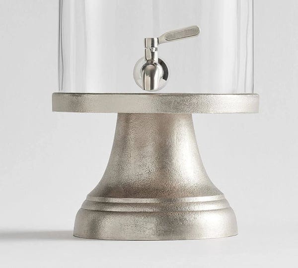 rustic-silver-drink-dispenser-stand-silver-pottery-barn-1