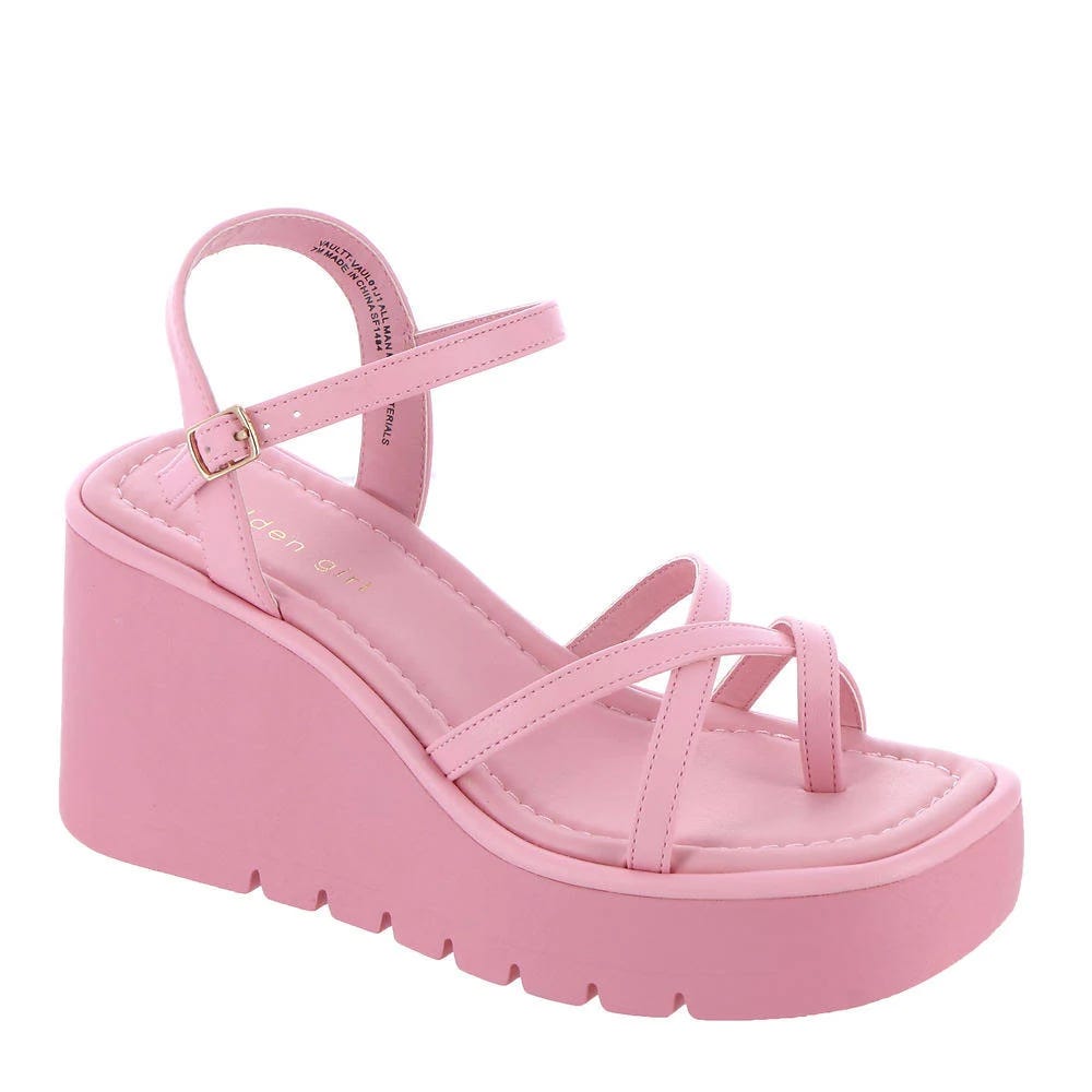 Sleek Fuchsia Platform Sandals for Summer Fashion | Image