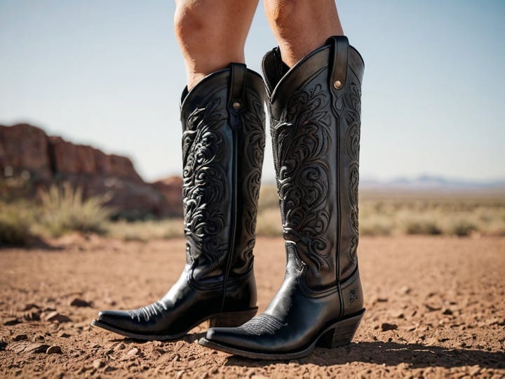 Knee-High-Cowboy-Boots-Black-3