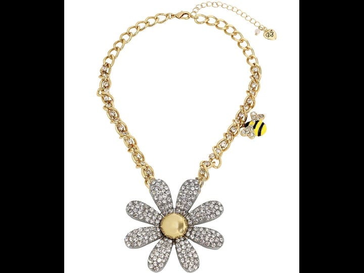 betsey-johnson-daisy-rhinestone-short-pendant-statement-necklace-crystal-1