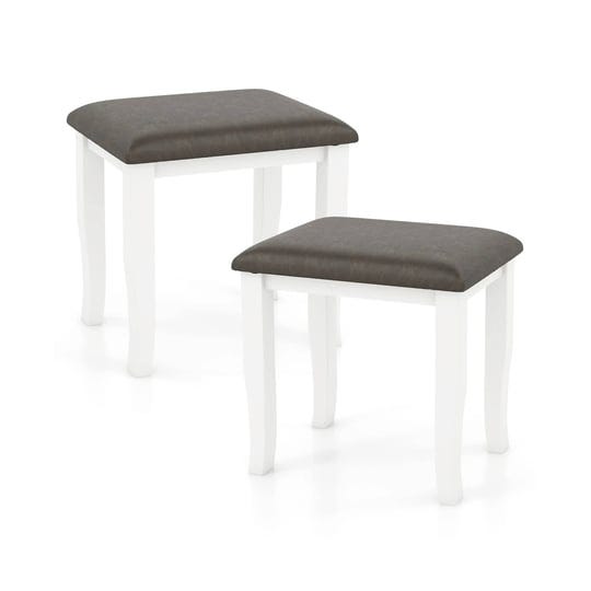 faux-leather-vanity-stool-chair-set-of-2-for-makeup-room-and-living-room-gray-and-white-costway-1