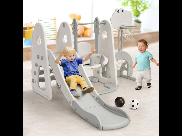 costway-6-in-1-toddler-slide-and-swing-set-climber-playset-w-ball-games-white-1
