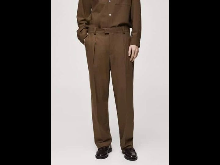 mango-man-regular-fit-suit-pants-with-pleats-brown-30-men-1