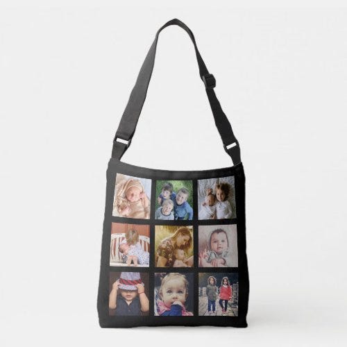 Upload photo crossbody bag