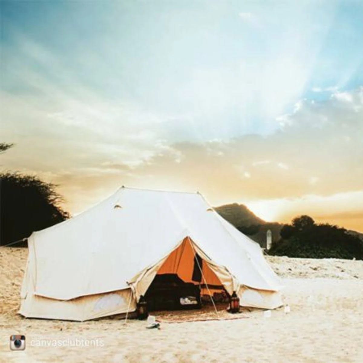 Sibley 600 Twin Pro Green: A Luxurious Glamping Tent | Image