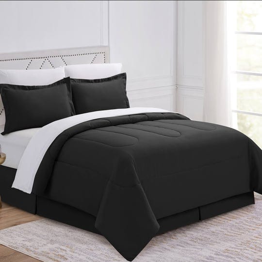 6pc-twin-bed-in-a-bag-comforter-sheets-pillowcases-bed-skirt-shams-complete-bedding-set-black-1