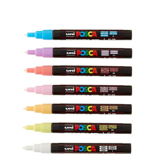 uni-posca-pc-3m-soft-color-fine-tip-marker-set-each-1