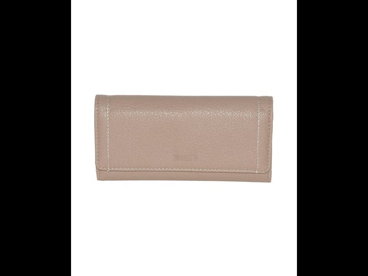 roots-ladies-trifold-clutch-wallet-taupe-1