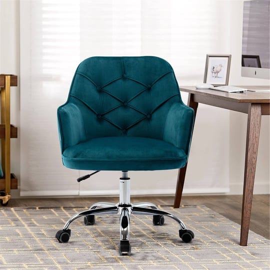 360-degree-rotation-office-chair-adjustable-lift-upholstered-office-chair-with-casters-base-and-meta-1