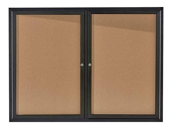 adiroffice-48-in-x-36-inch-black-lockable-double-door-enclosed-cork-bulletin-memo-board-1