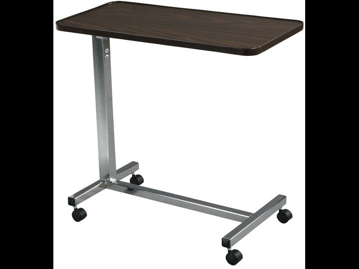 drive-medical-non-tilt-top-overbed-table-brown-1