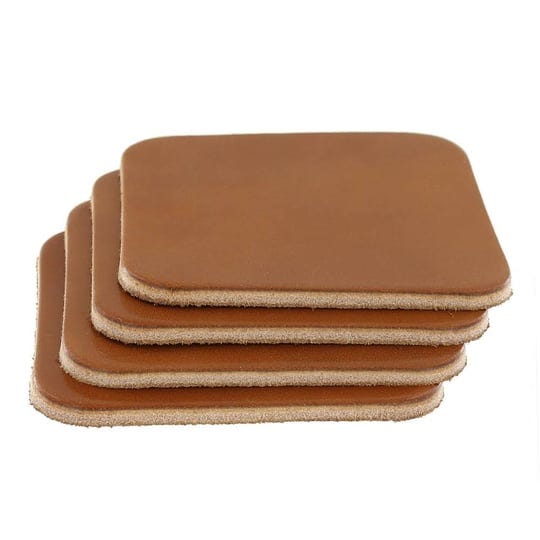 buckleguy-leather-coasters-wickett-craig-traditional-harness-square-buck-brown-4pc-set-1