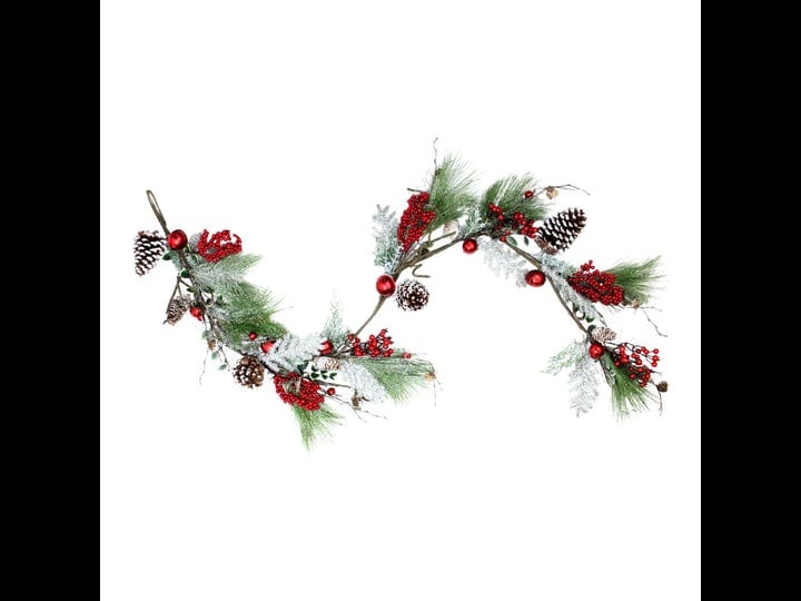 northlight-5-5-x-7-frosted-and-flocked-berries-christmas-garland-unlit-1