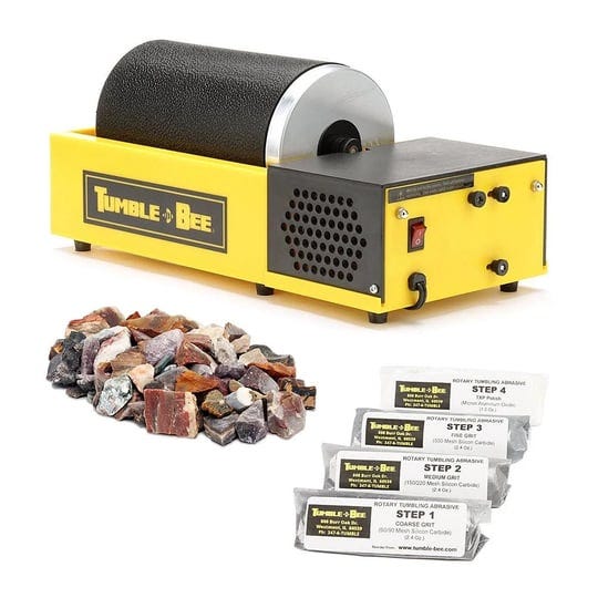 tumble-bee-rotary-rock-tumbler-with-rock-grit-polish-kit-rock-polisher-machine-tumbling-equipment-fo-1