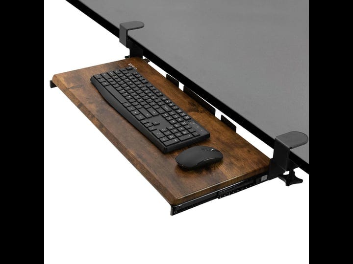 vivo-rustic-vintage-brown-clamp-on-keyboard-and-mouse-under-desk-slider-tray-1