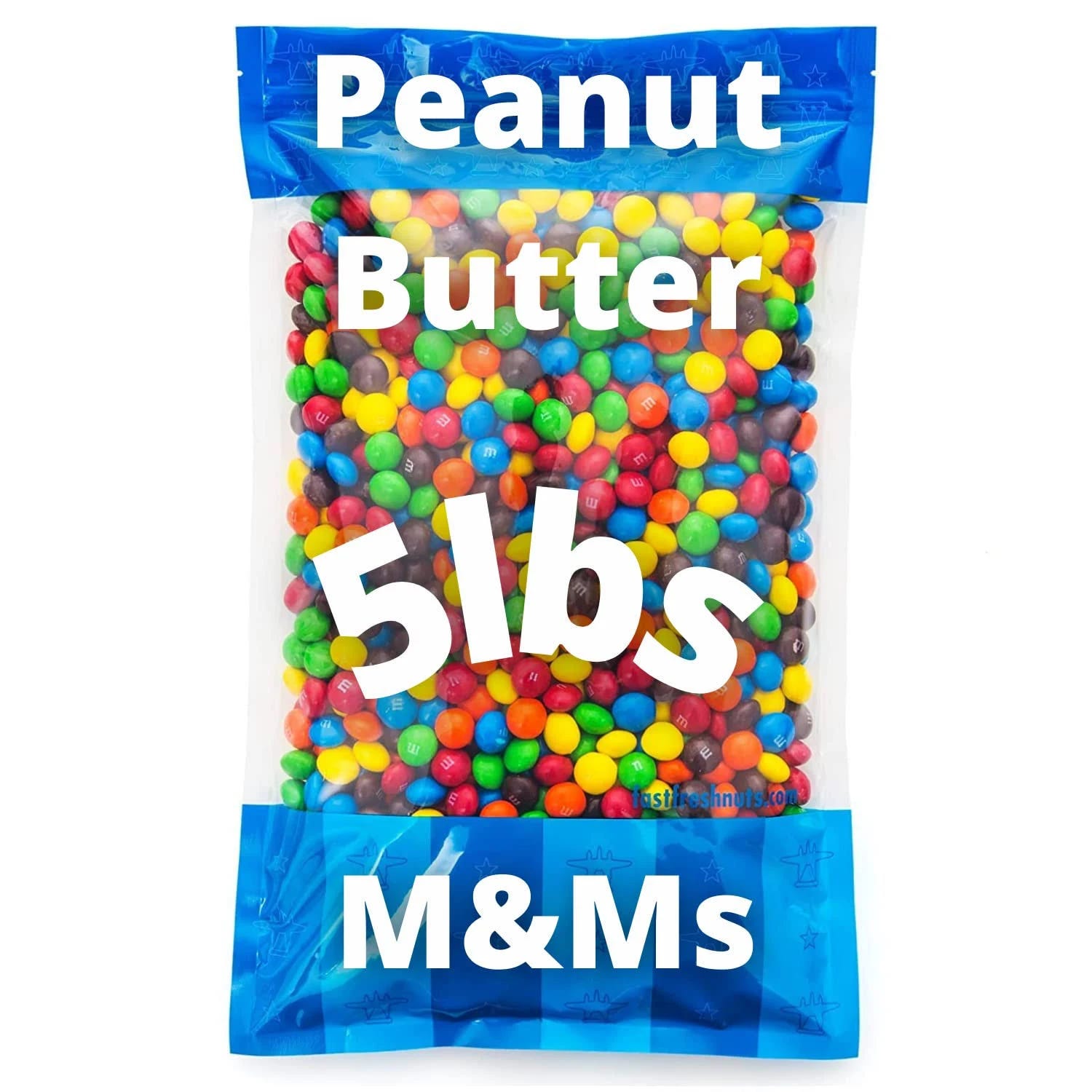 Delicious 5 lbs Bulk Peanut Butter M&Ms | Image