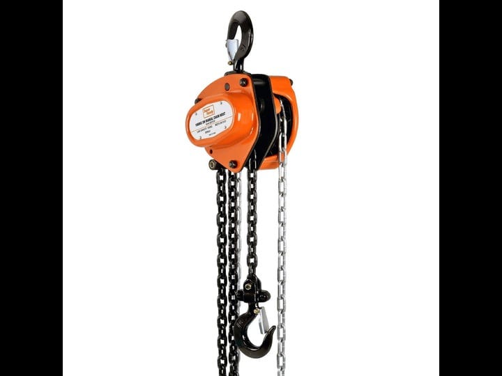 superhandy-manual-chain-block-hoist-come-along-1-ton-2200lbs-capacity-10-foot-lift-2-heavy-duty-hook-1