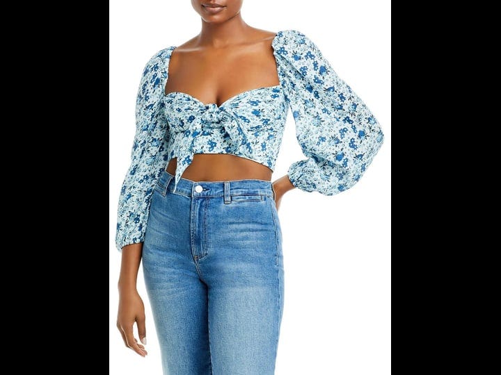 bardot-womens-linen-off-the-shoulder-cropped-blue-floral-1