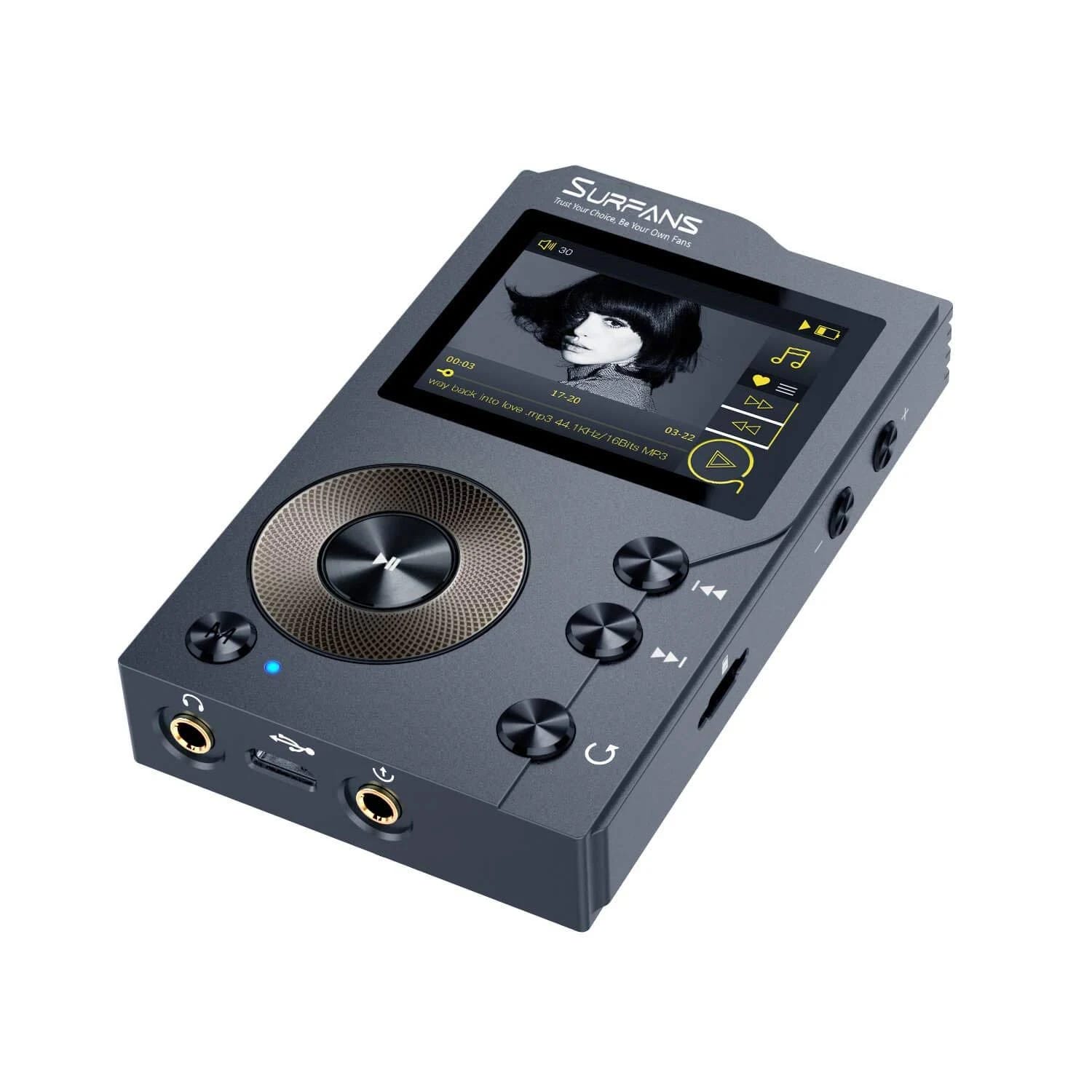 Surfans F20 HiFi MP3 Player - Bluetooth, Hi-Res Audio, Customized Equalizer | Image