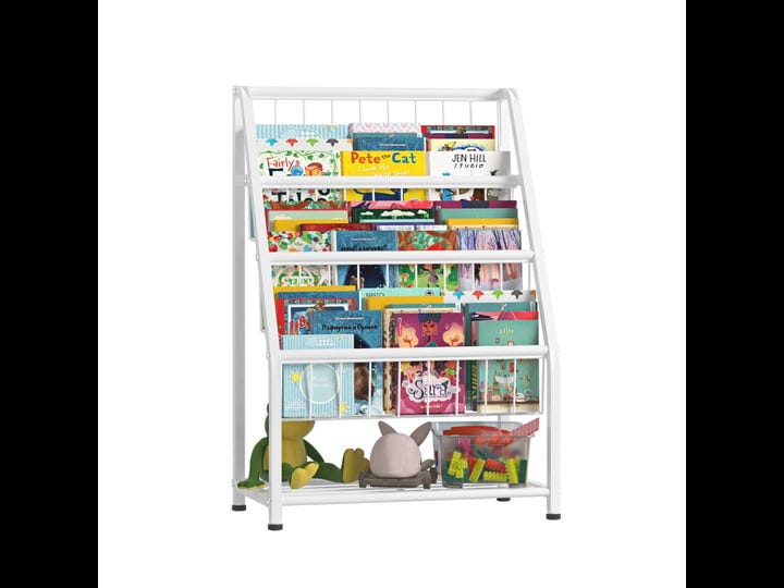 jaq-bookshelf-for-toddlers-4-tier-metal-kids-bookshelves-rack-with-toy-storage-organizer-in-bedroom--1